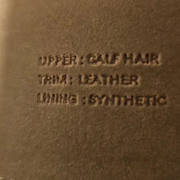 Talbots Zebra Print Calf Hair Belt - Picture 5 of 5